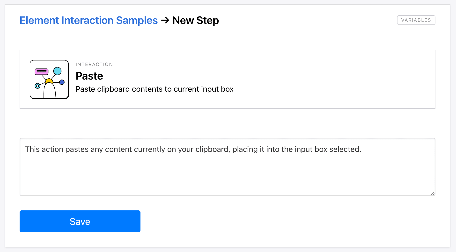 Screenshot of Roborabbit paste step