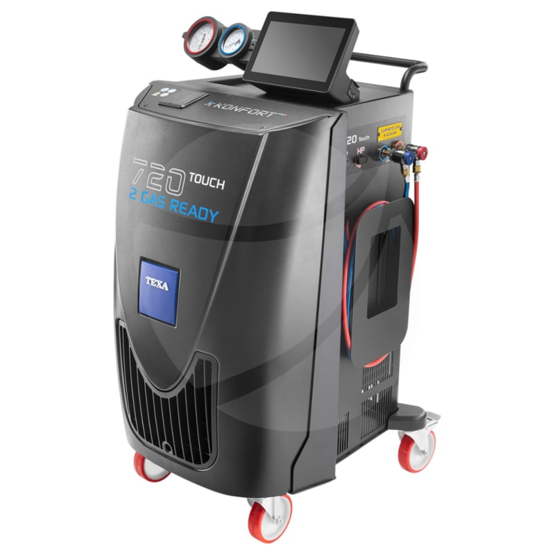 4-IN-1 STATION, KONFORT, 720R TOUCH, R1234YF, VACUUM-CHARGE-RECOVER-RECYCLE, SEMI AUTOMATIC