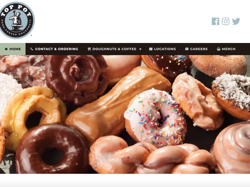 Top Pot Doughnuts Website