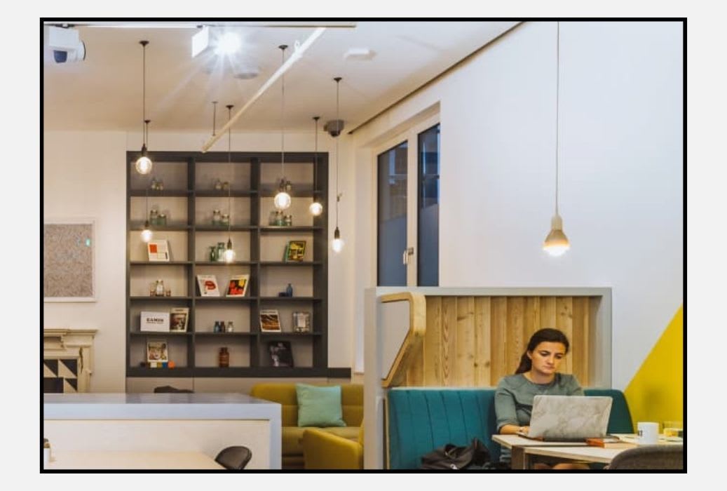 Huckletree Shoreditch include a library among its collaborative spaces (image from Huckletree)