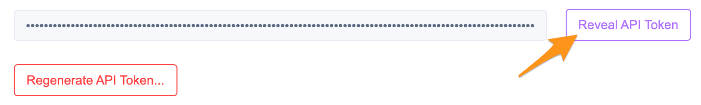 Reveal API Token