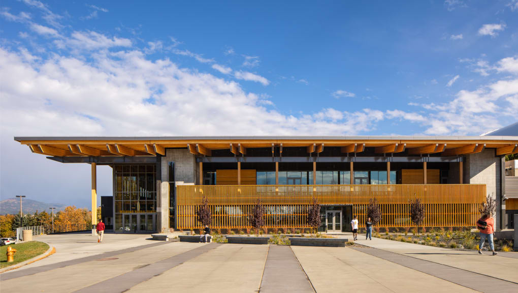 Exterior view of the Idaho Central Credit Union Arena