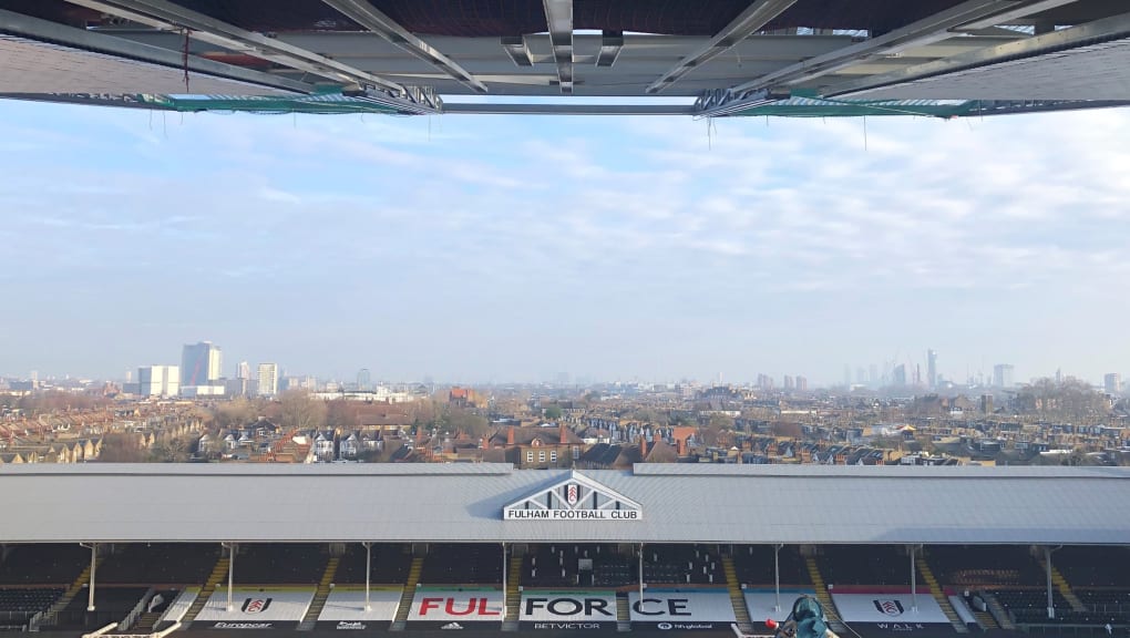 View from Fulham FC Riverside Stand