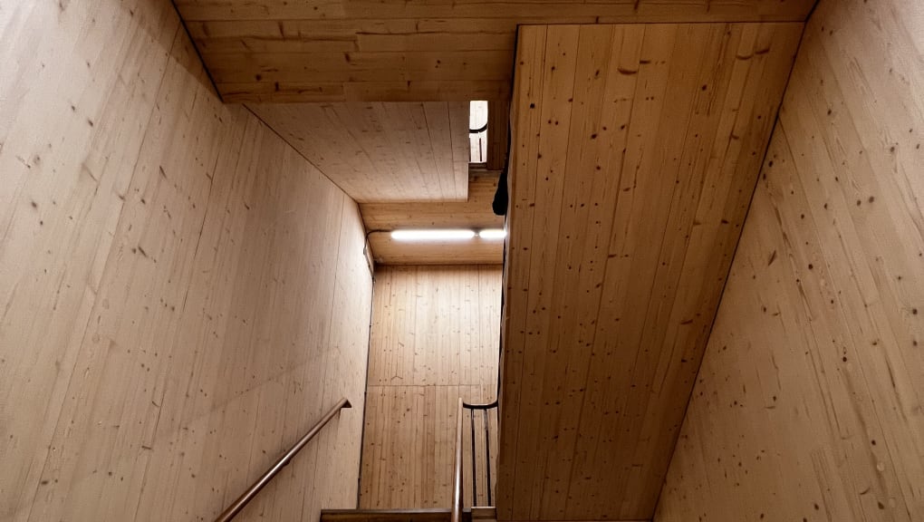 Staircase of the Black and White Building