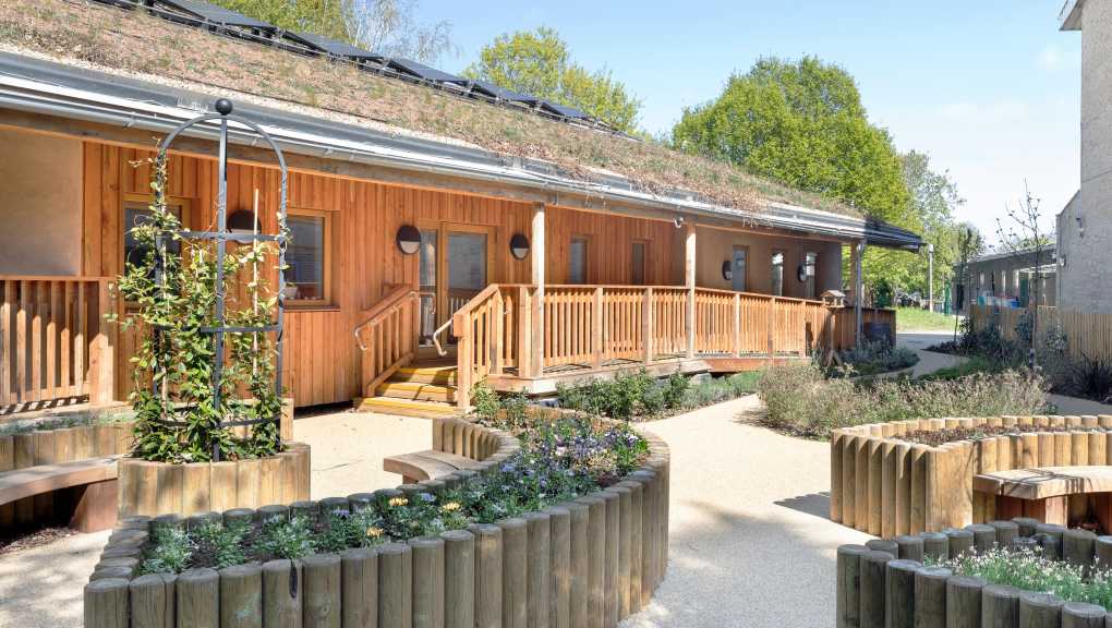 The Heathland School welfare centre, side view. Copyright: Agnese Sanvito, 2025.