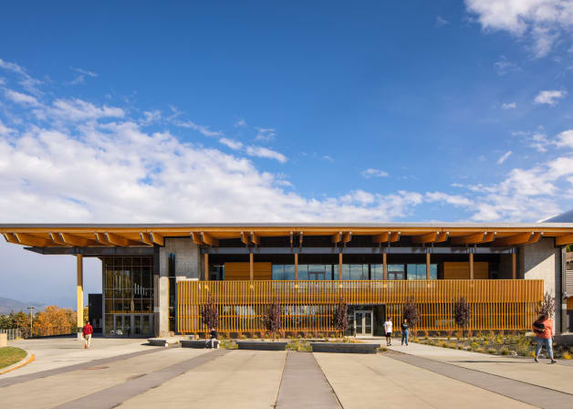 Exterior view of the Idaho Central Credit Union Arena