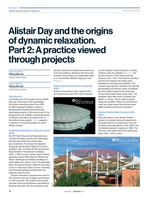 Alistair Day and the origins of dynamic relaxation. Part 2: A practice viewed through projects