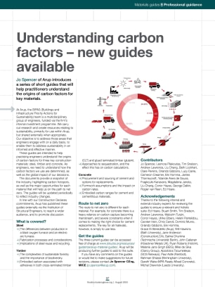Understanding carbon factors – new guides available