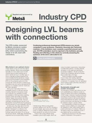 Industry CPD: Designing LVL beams with connections