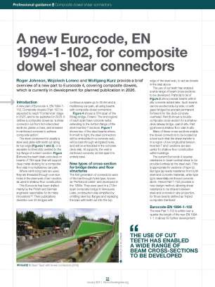 A new Eurocode, EN 1994-1-102, for composite dowel shear connectors