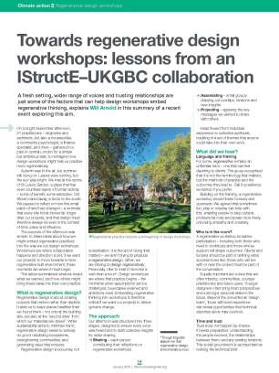 Towards regenerative design workshops: lessons from an IStructE–UKGBC collaboration