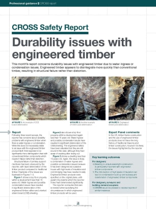 CROSS Safety Report: Durability issues with engineered timber