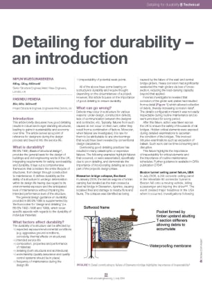 Detailing for durability – an introduction