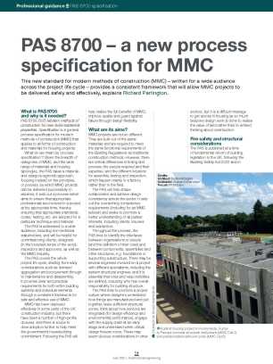 PAS 8700 – a new process specification for MMC