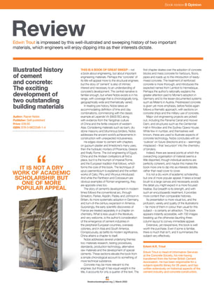 Book review: Illustrated history of cement and concrete
