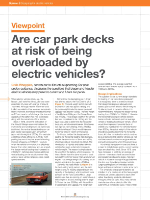 Viewpoint: Are car park decks at risk of being overloaded by electric vehicles?