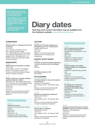 Diary dates (May 2022)