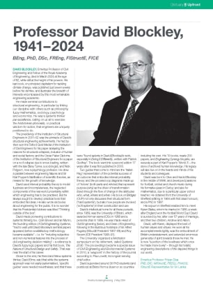 Obituary: Professor David Blockley, 1941–2024