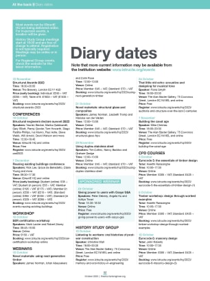 Diary dates (October 2023)