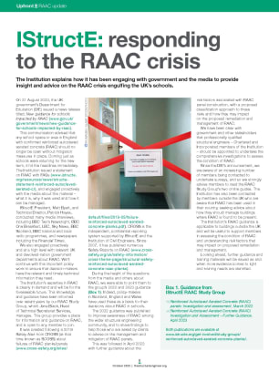 IStructE: responding to the RAAC crisis