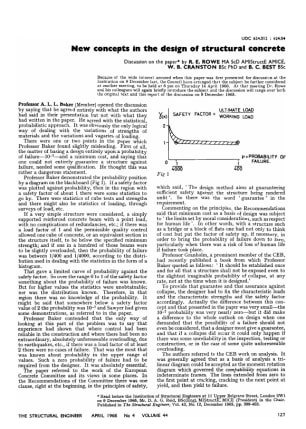 New Concepts in the Design of Structural Concrete. Discussion on the paper by R. E. Rowe MA ScD AMlS
