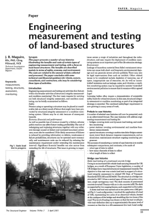 Engineering Measurement and Testing of Land-Based Structures