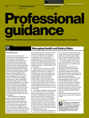 Managing Health & Safety Risks (No. 3): Recent events