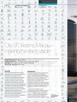 City of Dreams, Macau – making the vision viable
