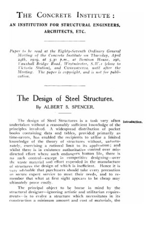 The design of steel structures