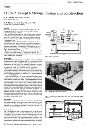 THORP Receipt &#38; Storage: Design and Construction