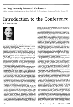 Introduction to the Conference