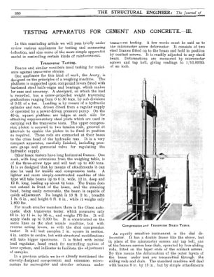 Testing Apparatus for Cement and Concrete - III