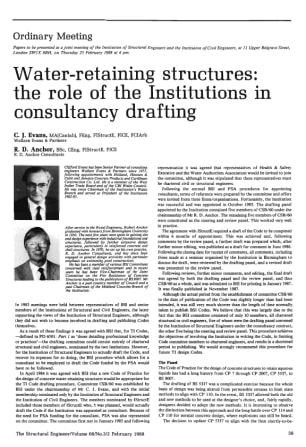 Water-Retaining Structures: the Role of the Institutions in Consultancy Drafting