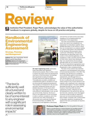 Book review: Handbook of Environmental Engineering Assessment – Strategy, Planning and Management
