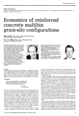 Economics of Reinforced Concrete Multibin Grain-silo Configurations