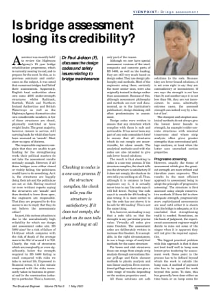 Is bridge assessment losing its credibility?