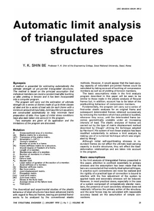 Automatic Limit Analysis of Triangulated Space Structures