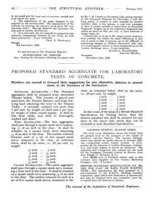 Proposed Standard Aggregate for Laboratory Tests of Concrete