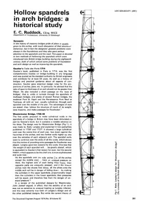 Hollow Spandrels in Arch Bridges: a Historical Study