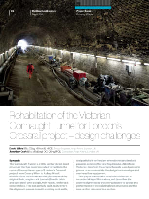 Rehabilitation of the Victorian Connaught Tunnel for London's Crossrail project – design challenges