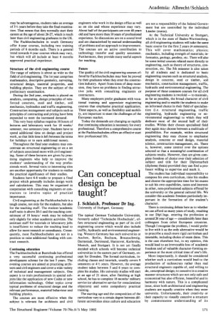 Can Conceptual Design be Taught?