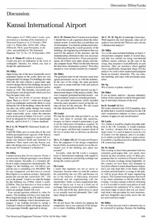 Discussion on Kansai International Airport by P. Dilley and J. Locke
