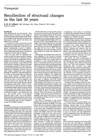 Recollection of Structural Changes in the Last 50 Years