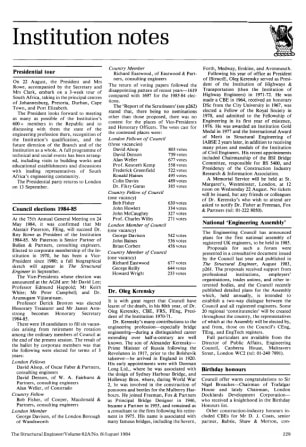 Institution Notes