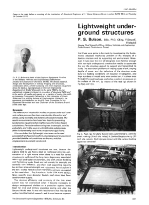 Lightweight Underground Structures