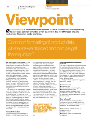 Viewpoint: Common formatting of product data: where are we headed and can we get there quicker?