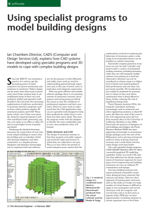 IT: Using specialist programs to model building designs