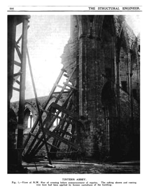 Tintern Abbey. A Record of Repairs Executed Since 1913 Under the Direction of H.M. Office of Works P
