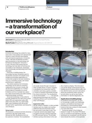 Immersive technology – a transformation of our workplace?