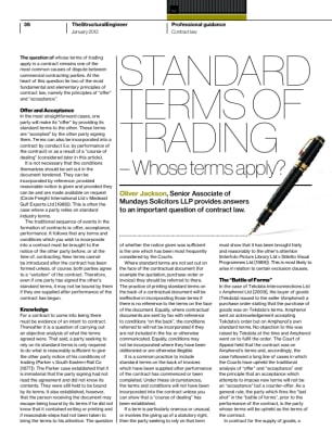 Standard terms of trading – whose terms apply?
